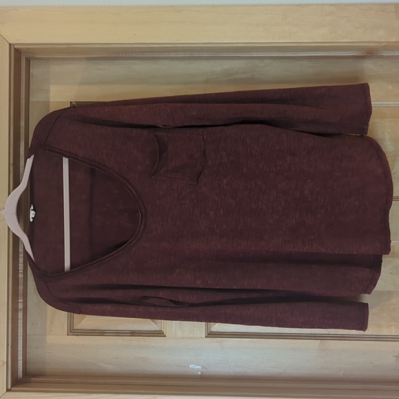 Pol top Heather maroon size L - Picture 1 of 4